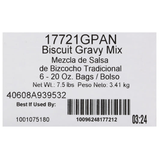 POPCORN INDIANA CONV Old Fashioned Biscuit Gravy Mix, 6 x 20 oz Case - DOT product image 8