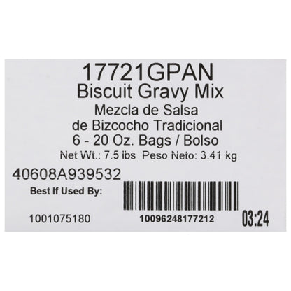 POPCORN INDIANA CONV Old Fashioned Biscuit Gravy Mix, 6 x 20 oz Case - DOT product image 8