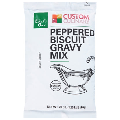 Custom Culinary Panroast Peppered Biscuit Gravy Mix, 6 x 20 oz Case - Condiments & Sauces