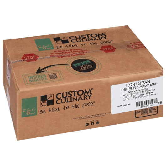 Custom Culinary Panroast Peppered Biscuit Gravy Mix, 6 x 20 oz Case - DOT product image 5