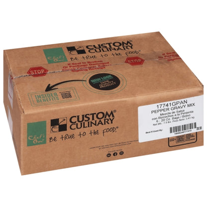 Custom Culinary Panroast Peppered Biscuit Gravy Mix, 6 x 20 oz Case - DOT product image 5