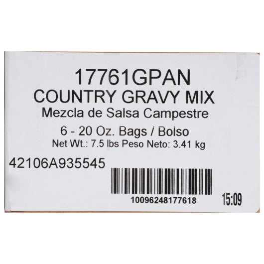 Custom Culinary PanRoast Country Gravy Mix, 6 x 20 oz Case - DOT product image 8