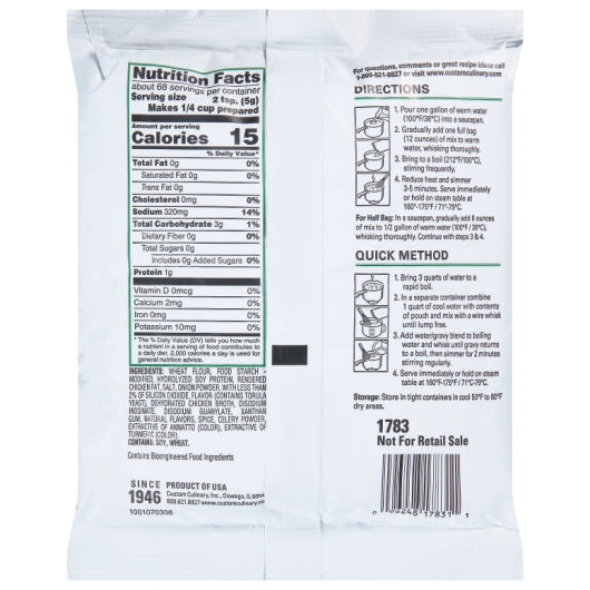 Chef's Own Chicken Flavored Gravy Mix, 8 x 12 oz Case - DOT product image 7