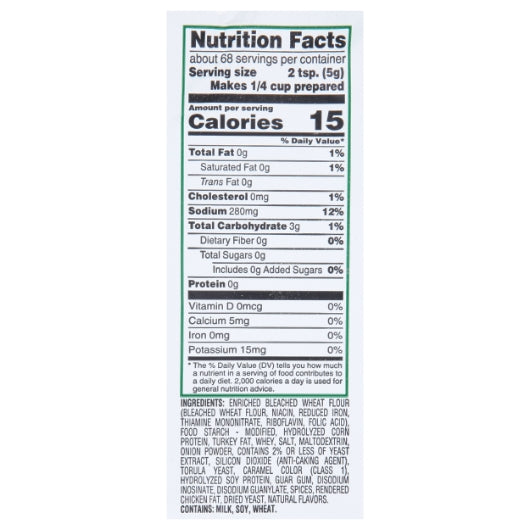 Custom Culinary Panroast Turkey Flavored Gravy Mix, 8 x 12 oz Case - DOT product image 6