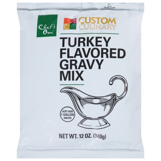 Custom Culinary Panroast Turkey Flavored Gravy Mix, 8 x 12 oz Case - Condiments & Sauces