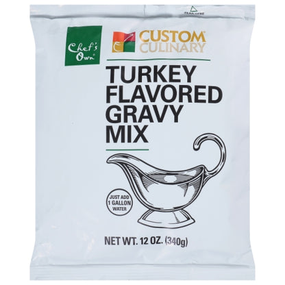 Custom Culinary Panroast Turkey Flavored Gravy Mix, 8 x 12 oz Case - Condiments & Sauces