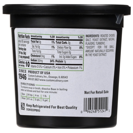 Gold Label Chicken Base, 6 x 1 lb Case - DOT product image 7