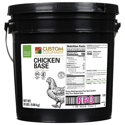 Gold Label No Chicken Base, No MSG Added, Gluten Free, 1 x 20 lb Case - GS1 closed shipping case image