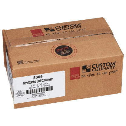 Custom Culinary Masters Herb Roasted Beef Au Jus Concentrate, 6 x 12 oz Case - DOT product image 5