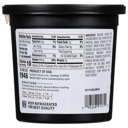 Gold Label Chicken Base Paste, No MSG Added, Gluten Free, 6 x 1 lb Case - DOT product image 7