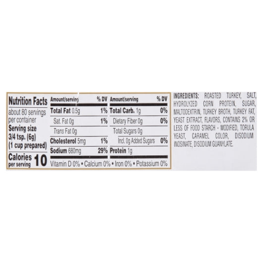 Gold Label Turkey Base Paste, No MSG Added, 6 x 1 lb Case - DOT product image 6