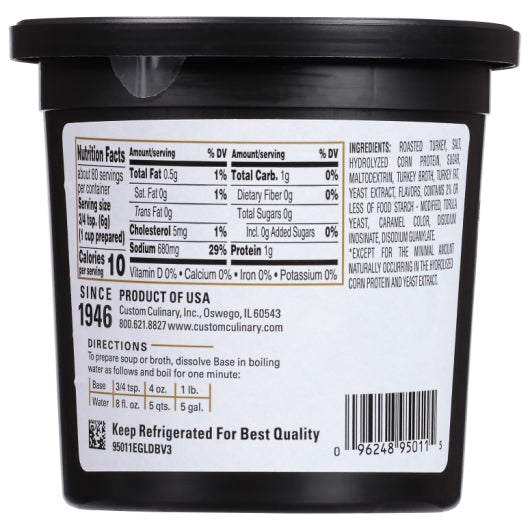 Gold Label Turkey Base Paste, No MSG Added, 6 x 1 lb Case - DOT product image 7
