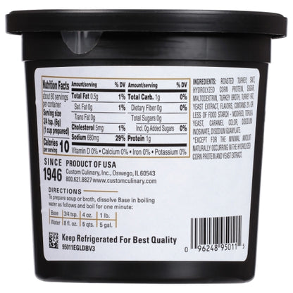 Gold Label Turkey Base Paste, No MSG Added, 6 x 1 lb Case - DOT product image 7