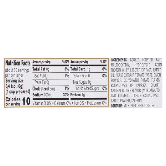 Gold Label Lobster Base Paste, 6 x 1 lb Case - DOT product image 6