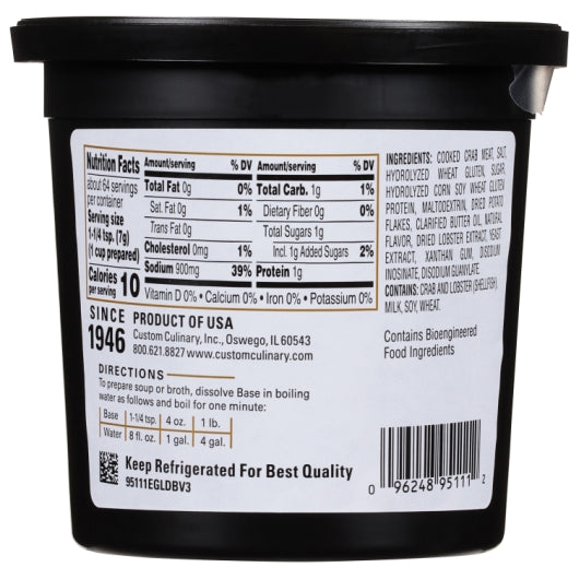 Gold Label Crab Base Paste, 6 x 1 lb Case - DOT product image 7
