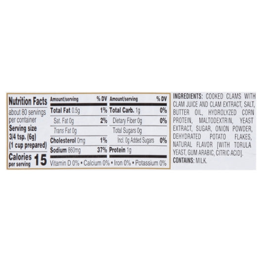 Gold Label Clam Base Paste, 6 x 1 lb Case - DOT product image 6