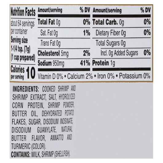 Gold Label Shrimp Base, 6 x 1 lb Case - DOT product image 6