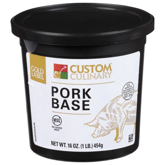 Gold Label Pork Base Paste, No MSG Added, 6 x 1 lb Case - Pantry Ingredients