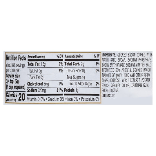 Gold Label Bacon Base Paste, No MSG Added, 6 x 1 lb Case - DOT product image 6