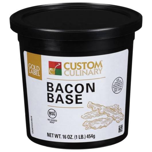 Gold Label Bacon Base Paste, No MSG Added, 6 x 1 lb Case - Pantry Ingredients