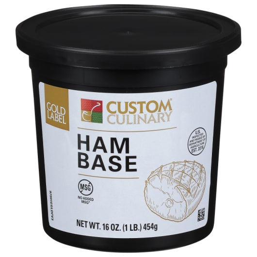 Gold Label Ham Base Paste, No MSG Added, 6 x 1 lb Case - Pantry Ingredients