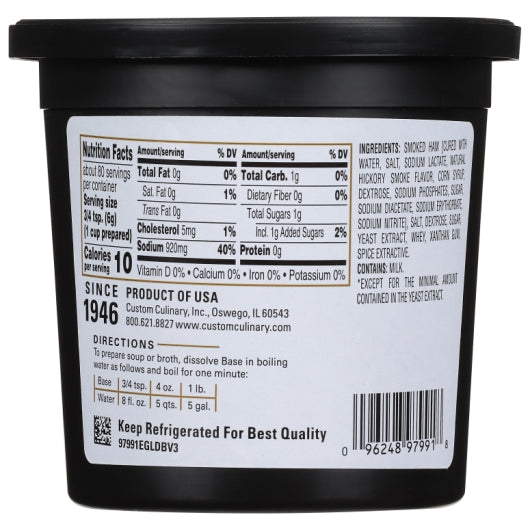 Gold Label Ham Base Paste, No MSG Added, 6 x 1 lb Case - DOT product image 7