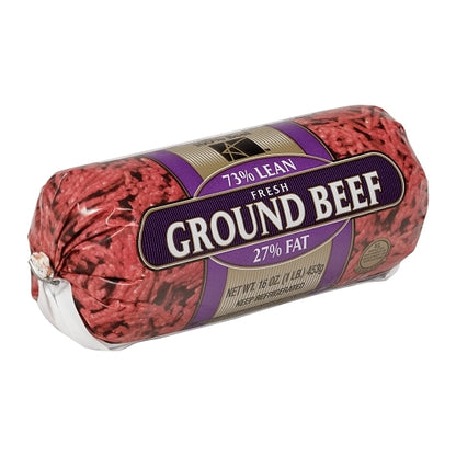 American Foods Group Hamburger Chub 73/27, 12 x 1 lb Case - DOT product image 4