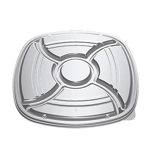 D&W Fine Pack 14 Inch Forum 5c Flat Lid 5 Vent, 1 x 48 x 48 each Case - Food Containers & Lids - image 2