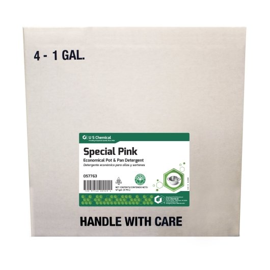 U.s.chemical Liquid Special Pink Detergent, 4 x 1 GA Case - GS1 closed shipping case image