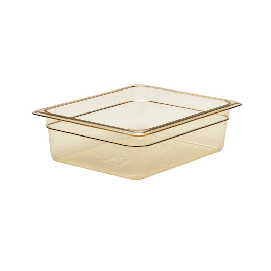 Cambro H-Pans 10.44 Inch X 12.75 Inch X 4 Inch 6.3 Quart One Half Size Amber Pan, 1 x 1 each Case - DOT product image 2