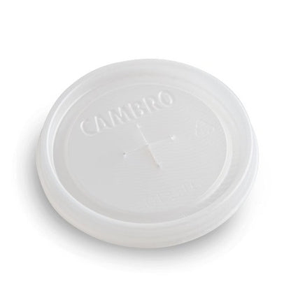 Cambro Camlid for Dinex Tumbler Fits 6 Ounce Swirl Tumbler Translucent Lid, 1 x 1000 each Case - Glassware & Drinkware