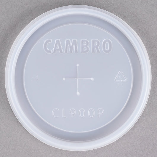 Cambro Camlid For Colorware Tumbler 900P and 900P2 Translucent Lid, 1 x 1000 each Case - Glassware & Drinkware