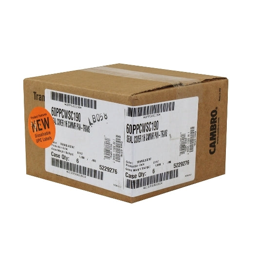 Cambro Camwear Pan-Trans 1/6 Translucent Food Pan Seal Cover, 1 x 6 each Case - DOT product image 3