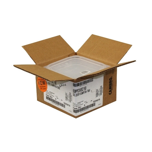 Cambro Camwear Pan-Trans 1/6 Translucent Food Pan Seal Cover, 1 x 6 each Case - DOT product image 2