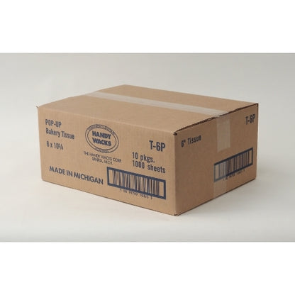 Handy Wacks Interfolded 6"X10.75" Bakery Wax, 10 x 1000 ct Case - DOT product image 2