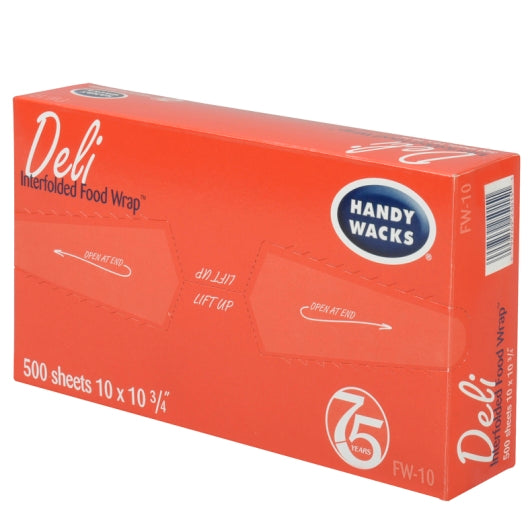 Handy Wacks 10 Inch X 10.75 Inch Interfolded Food And Deli Wrap, 12 x 500 ct Case - DOT product image 4