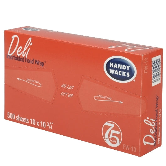Handy Wacks 10 Inch X 10.75 Inch Interfolded Food And Deli Wrap, 12 x 500 ct Case - DOT product image 3