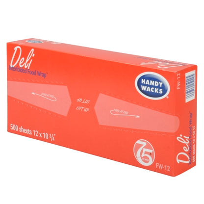 Handy Wacks 12 Inch X 10.75 Inch Deli Wrap Interfolded Food & Deli Wrap, 12 x 500 ct Case - DOT product image 3