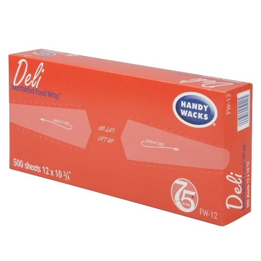 Handy Wacks 12 Inch X 10.75 Inch Deli Wrap Interfolded Food & Deli Wrap, 12 x 500 ct Case - DOT product image 4