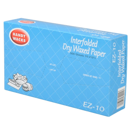 Handy Wacks 10 Inch X 10.75 Inch Economy Grade Interfolded Deli Dry Wax Paper, 12 x 500 ct Case - DOT product image 7