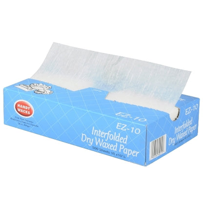 Handy Wacks 10 Inch X 10.75 Inch Economy Grade Interfolded Deli Dry Wax Paper, 12 x 500 ct Case - DOT product image 4