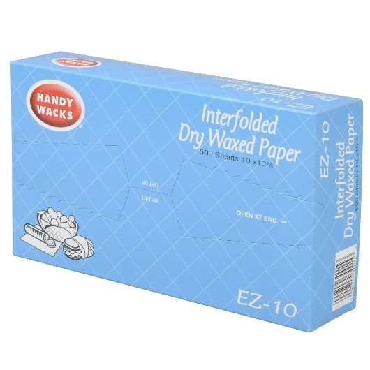 Handy Wacks 10 Inch X 10.75 Inch Economy Grade Interfolded Deli Dry Wax Paper, 12 x 500 ct Case - DOT product image 6