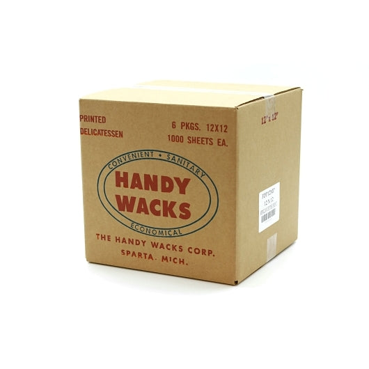 Handy Wacks 12 Inch X 12 Inch X 2.5 inch Mexican Pepper Deli Paper, 6 x 1000 ct Case - Disposables