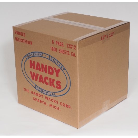 Handy Wacks 12 Inch X 12 Inch X 2.5 inch Blue Checkerboard Deli Wrap, 6 x 1000 ct Case - DOT product image 7