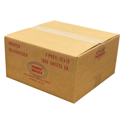 Handy Wacks 12 Inch X 12 Inch X 2.5 inch Mexican Pepper Deli Paper, 3 x 1000 ct Case - DOT product image 2