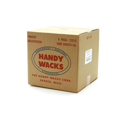 Handy Wacks 12 Inch X 12 Inch X 2.5 inch New Paper Deli Wrap, 6 x 1000 ct Case - DOT product image 3