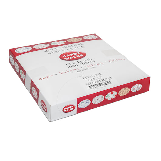 Handy Wacks 12 Inch X 12 Inch X 2.5 inch New Paper Deli Wrap, 6 x 1000 ct Case - DOT product image 4