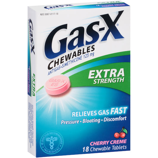 Gas-X Creme Cherry Tablets, 4 x 6 x 18 each Case - DOT product image 3