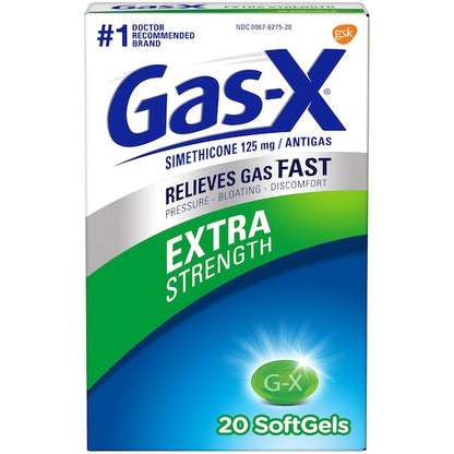 Gas-X Soft Gel 125 Milligram, 4 x 6 x 20 each Case - DOT product image 2