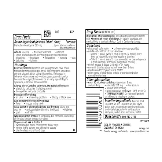 Pepto Original Liquid , 12 x 8 oz Case - Health & Personal Care